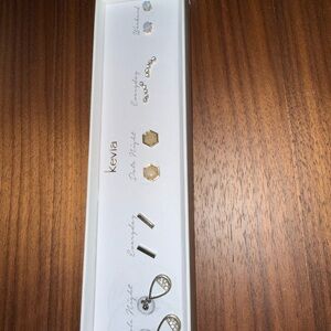 Kevia Gold and Silver Women Jewelry Earrings Set